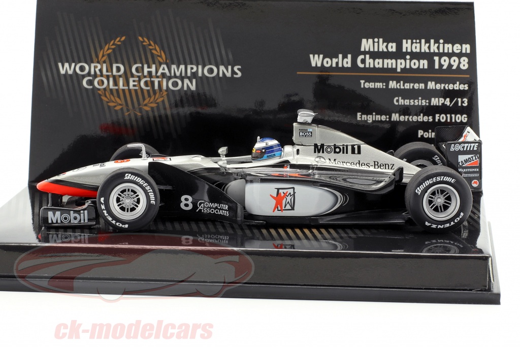 Minichamps 1:43 Mika Häkkinen McLaren Mercedes MP4/13 #8 World 