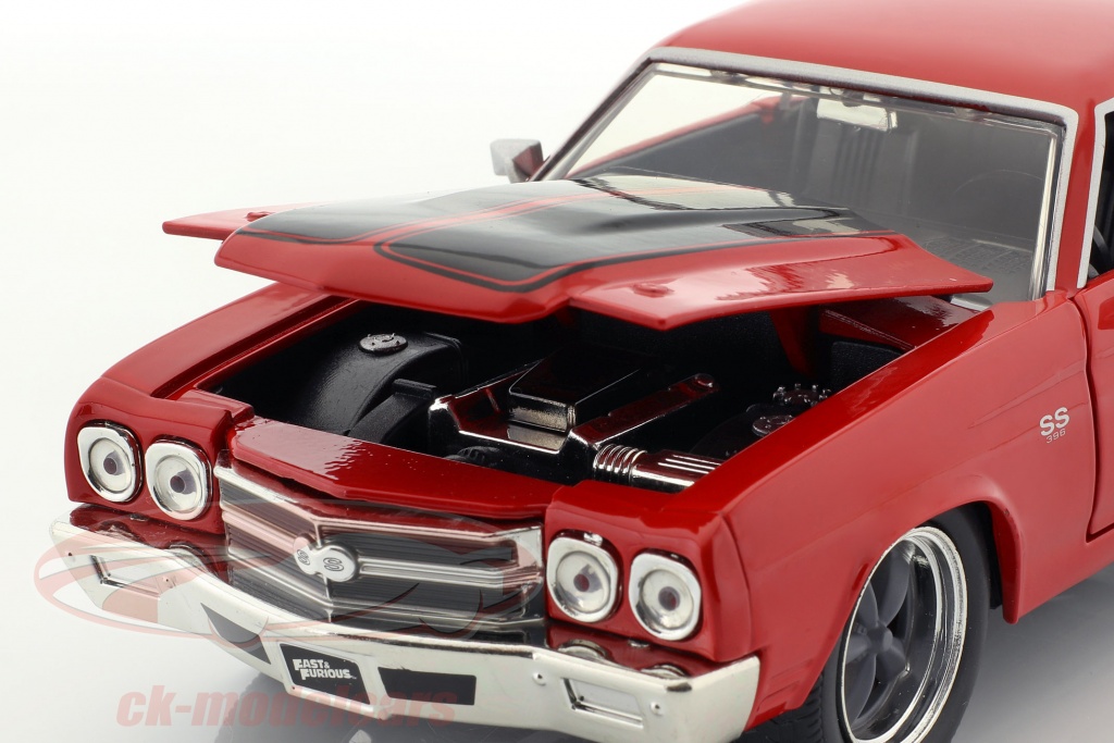 Jadatoys 1:24 Dom's Chevrolet Chevelle SS Fast and Furious red / black 97193  / 54030 model car 97193 / 54030 253203009 801310971932 4006333068164