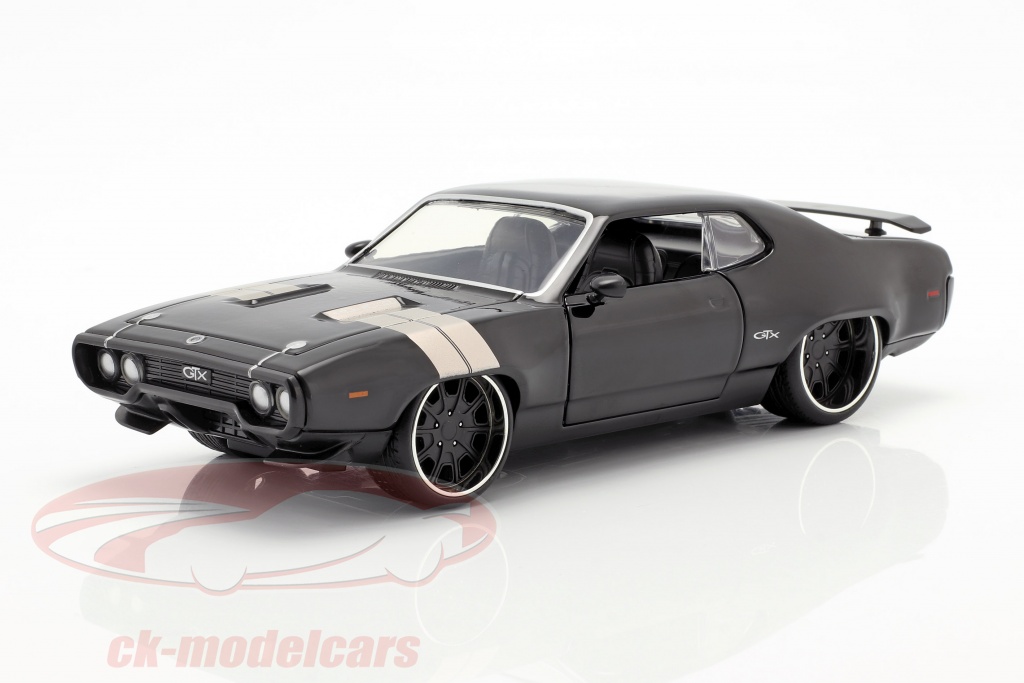 Jadatoys 1:24 Dom's Plymouth GTX Fast and Furious 8 2017 黑98292