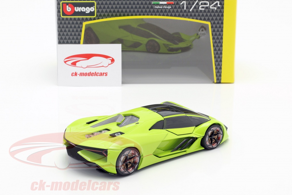Bburago 1:24 Lamborghini Terzo Millennio Baujahr 2019 hellgrün 18 