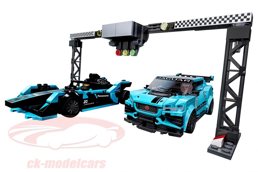 LEGO® Speed Champions Formula E Panasonic Jaguar Racing GEN2 car & Jaguar I-PACE eTROPHY