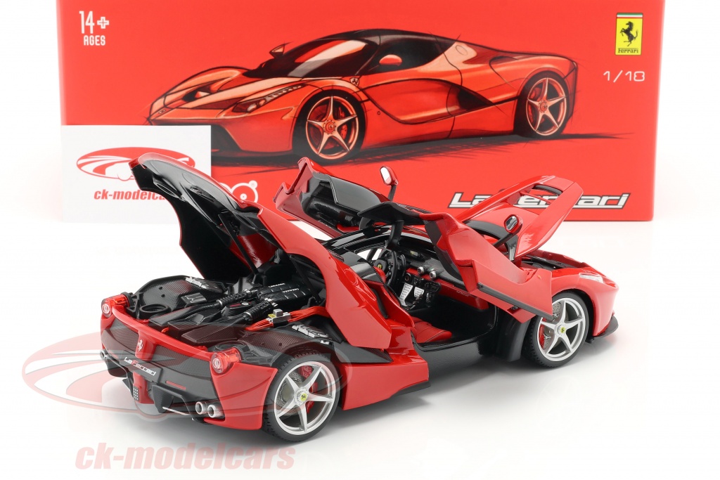 JODIYAAH Bburago 1:18 Ferrari Signature Series LAFERRARI Diecast Car Red  18-16901RD