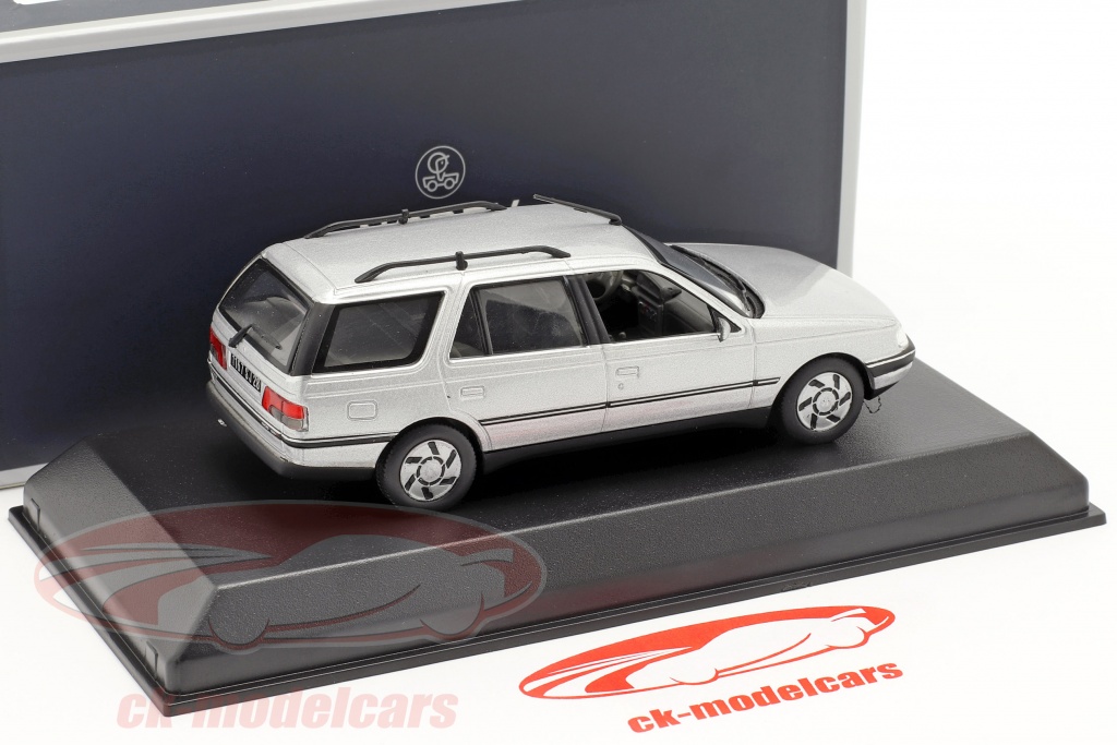Miniature Peugeot 405 Break SRi Gris 1987 Norev 1/43 - Neuf