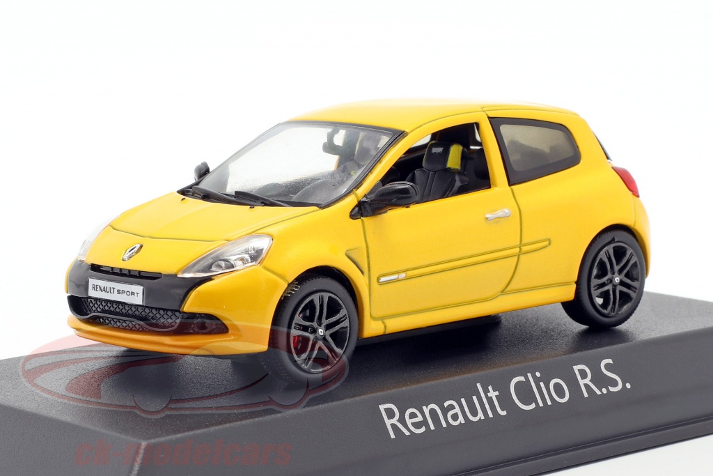 Renault Clio R. S. Opførselsår 2009 Sirius gul 1:43 Norev