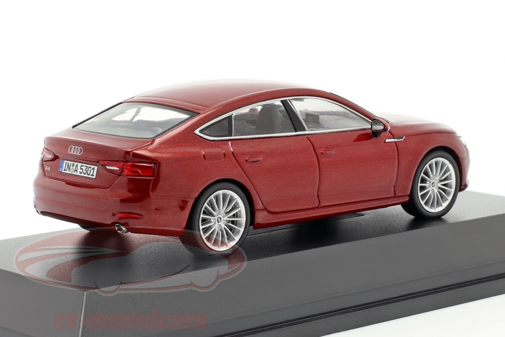 Modèle Réduit 1:43 Spark Audi A5 Sportback - Matador Rouge Métallisé 2017 - Version Concession - Neuf