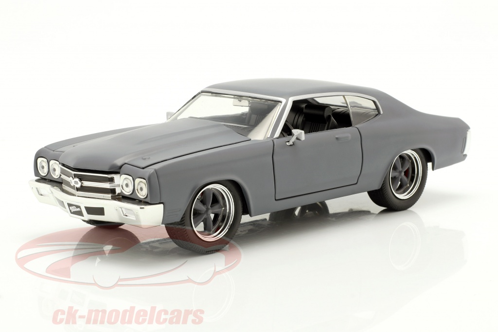 Dom's Chevrolet Chevelle SS Fast and Furious estera gris 1:24 Jada Toys