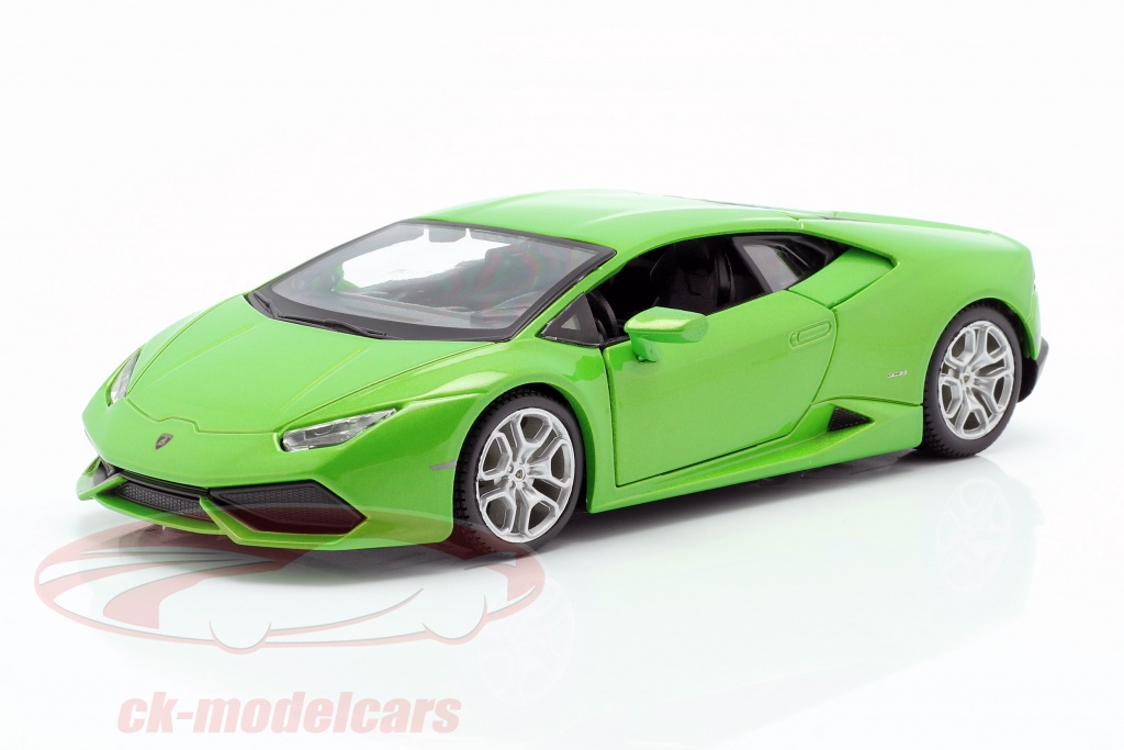 Bauer Spielwaren Maisto Lamborghini Huracán LP 610-4: Originalgetreues  Modellauto 1:24, Türen und Motorhaube zum Öffnen, Fertigmodell, 20 cm, grün  (531509): : Spielzeug