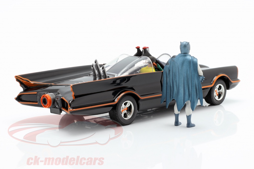 Batmobile 1966 Batman TV Series - Modèle Réduit Jada Toys 1:24 Avec Figurine Batman, Neuf Sous Boîte