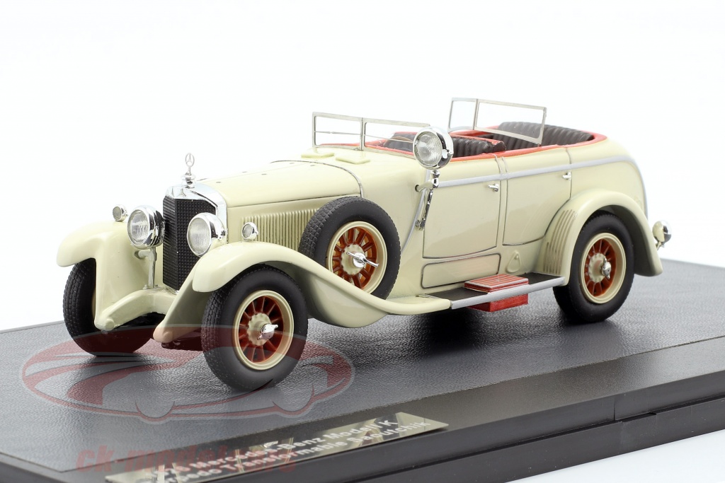 Mercedes-Benz Modell K Torpedo Transformable Saoutchik 1926 cream white 1:43 Matrix