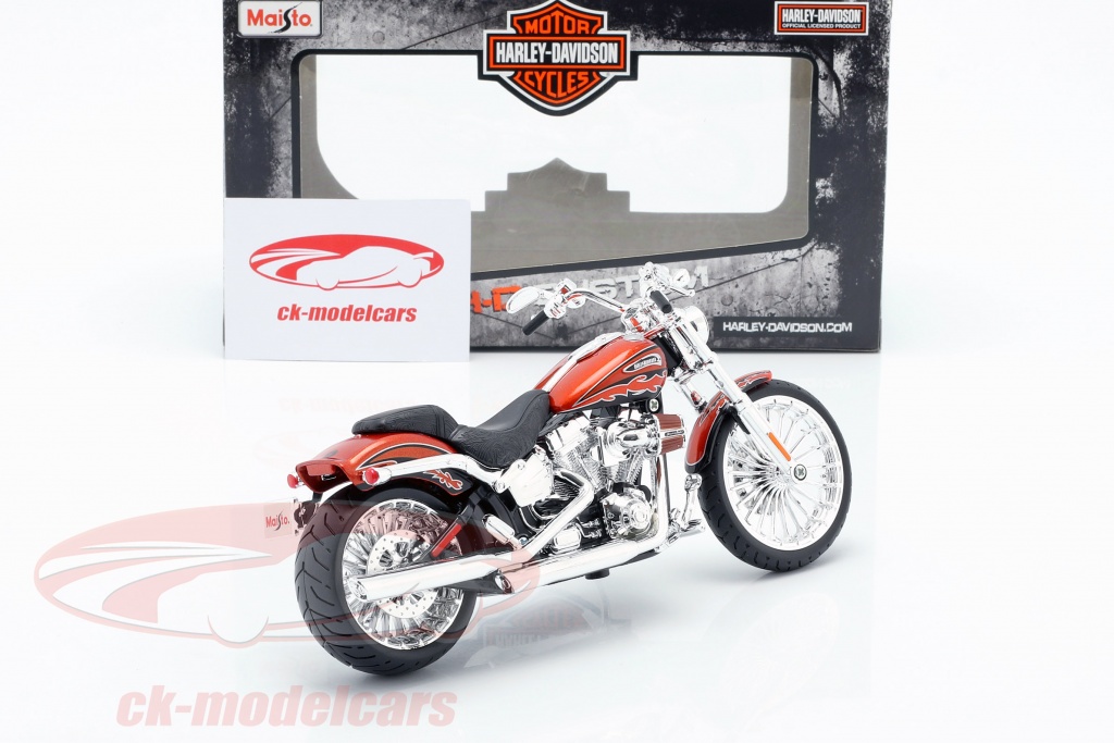 Harley-Davidson 2014 CVO dérivation Orange M = 1:12 Moto Modèle 