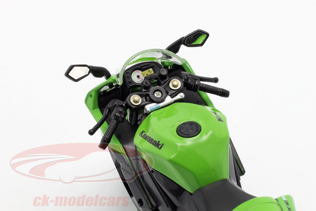 1:12 Kawasaki Ninja ZX-10R 2010 grøn / hvid sort 31187 bil 31187 090159311874