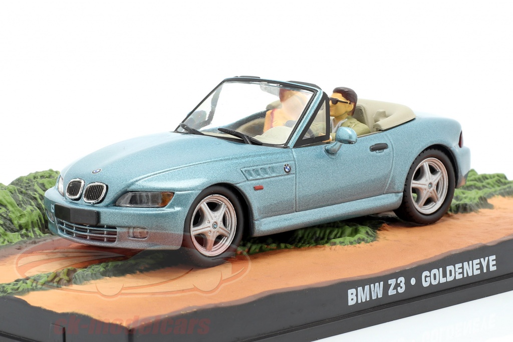 BMW Z3 película de James Bond Goldeneye Car luz azul metálico 1:43 Ixo
