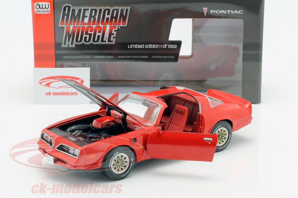 Ertl Pontiac Firebird Trans Am 1977 Rouge 1/18 - American Muscle - Boîte Fermée