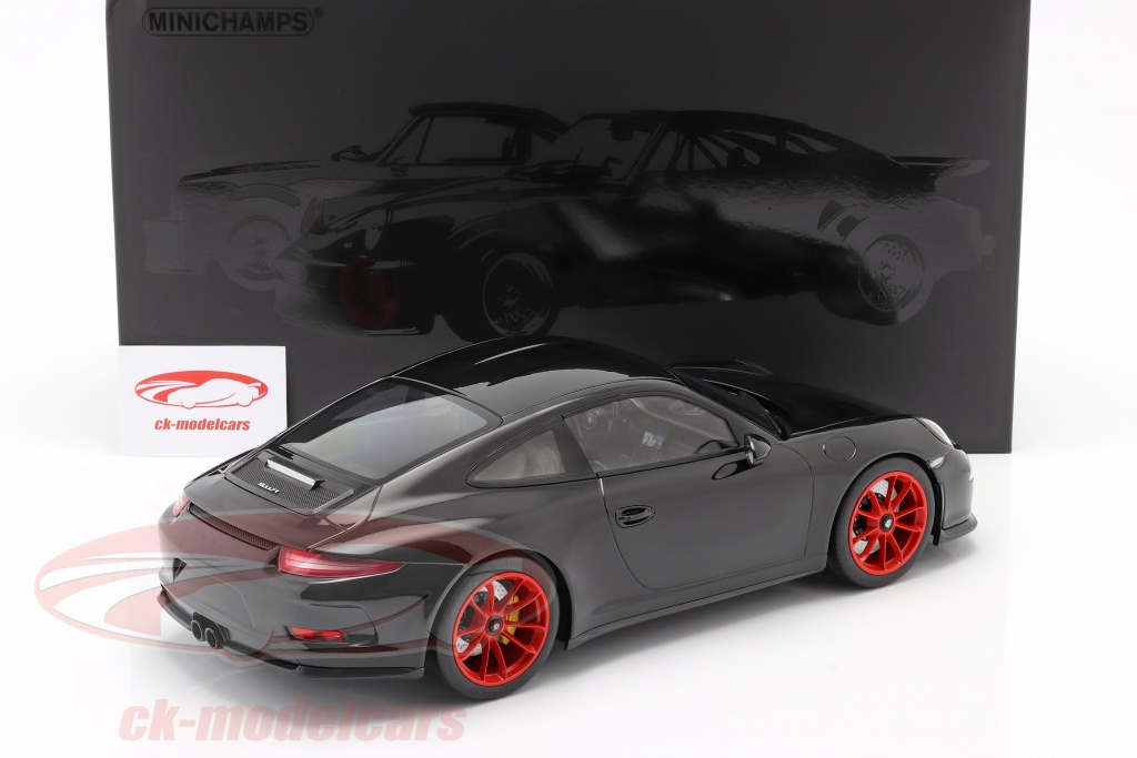 R-negro/decoración rayas rojas Porsche 911 1 of 200-Minichamps 1:43 991 