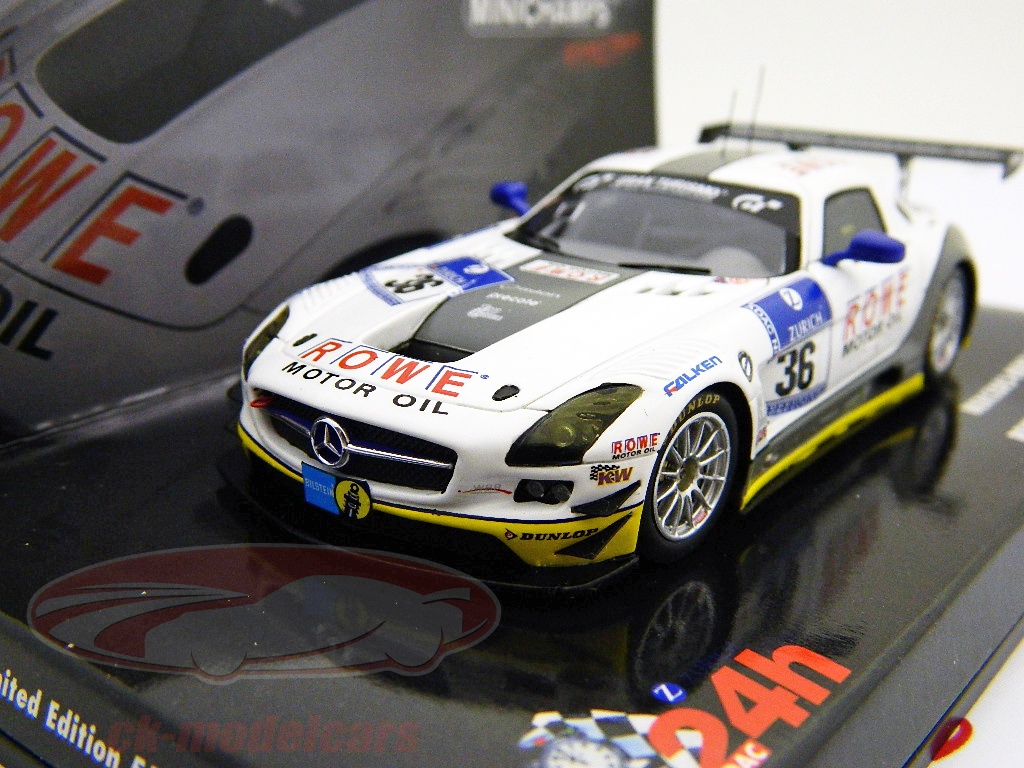 Rowe Racing Sls Amg Minichamps 1:43 Mercedes-Benz SLS AMG GT3 #36 Rowe Racing 24h ...