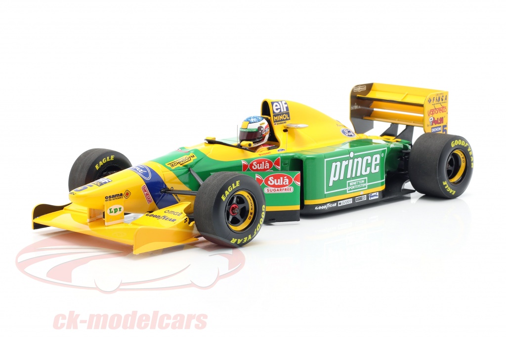 Michael Schumacher Benetton B193B #5 Monaco GP formel 1 1993 1:18 Minichamps