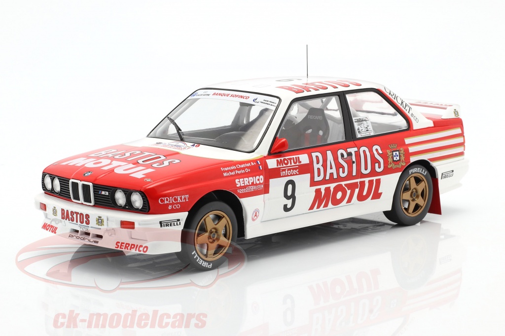 BMW M3 (E30) #9 4th Rallye Tour de Corse 1988 Chatriot, Perin 1:18 Ixo