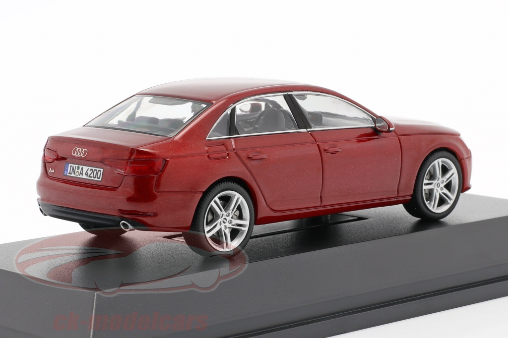 Audi a4 matador red 1/43 pack car spark dealer model car 4123