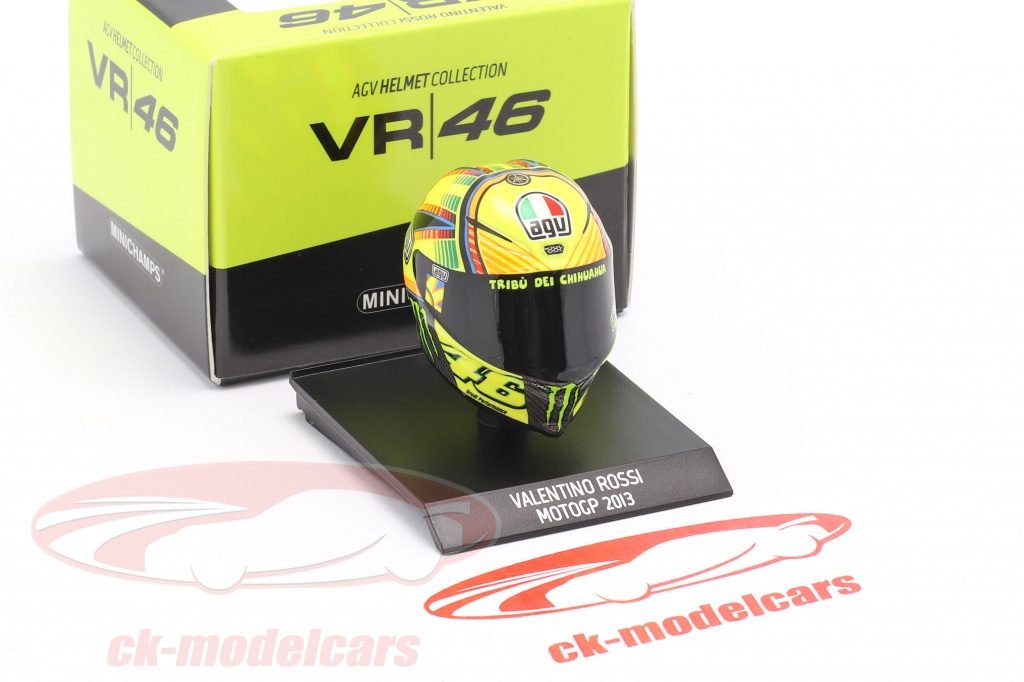 Minichamps 1:10 Valentino Rossi MotoGP 2013 AGV casco 315130046 modello  auto 315130046 4012138168664