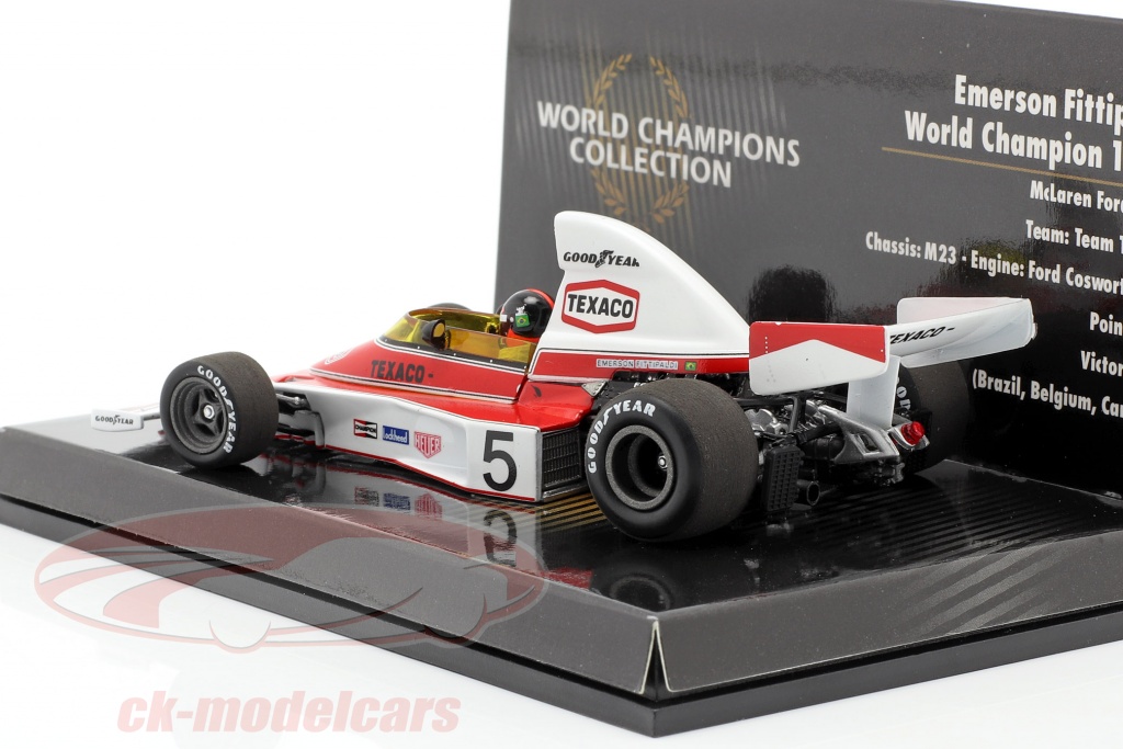 Minichamps 1:43 Emerson Fittipaldi McLaren Ford M23 #5 Formel 1  
