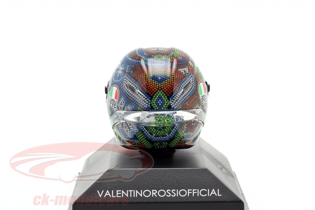 Casque AGV Valentino Rossi 2015 Sepang test-Minichamps 1/10-315150076 