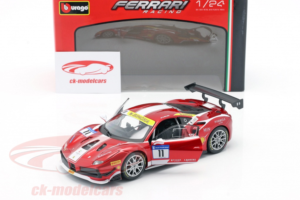 Bburago 1:24 Ferrari 488 Challenge #11 Formula Racing Mugello 2017 