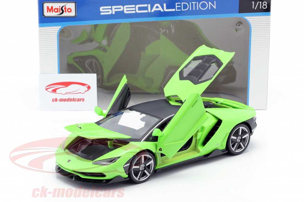 Maisto - 1/18 Scale Model Compatible with Lamborghini Centenario LP 770-4  2017 (Green)