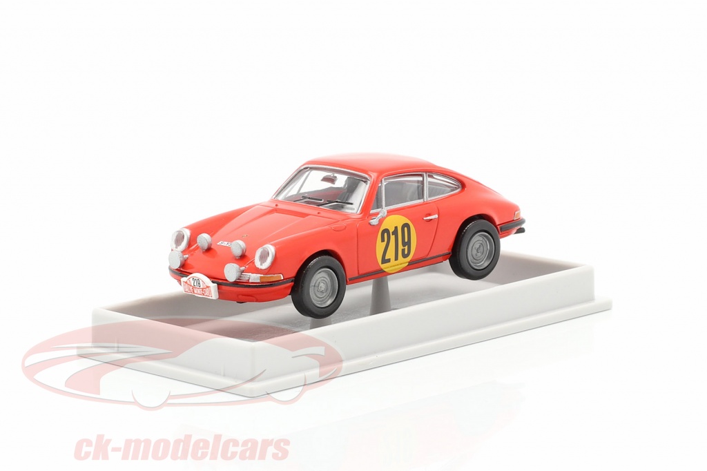 Porsche 911 S 2.0 #219 3e Rallye Monte Carlo 1967 Elford, Stone 1:87 Brekina