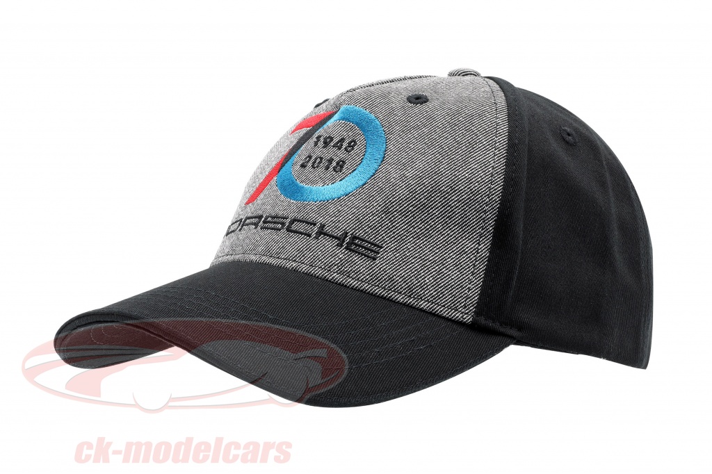Porsche Baseball-Cap 70 Anni Porsche 1948 - 2018 nero / Grigio