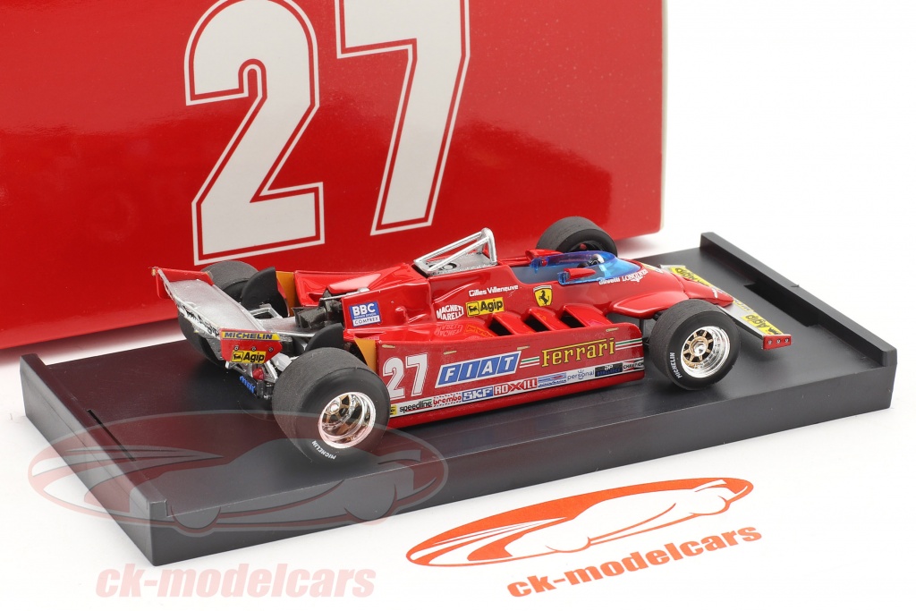 Comprex Ferrari Brumm 1:43 G. Villeneuve Ferrari 126CX comprex #27 Practice GP USA ...
