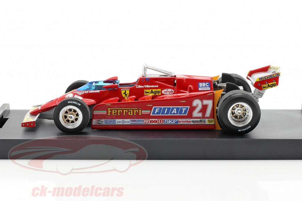 Comprex Ferrari Brumm 1:43 G. Villeneuve Ferrari 126CX comprex #27 Practice GP USA ...