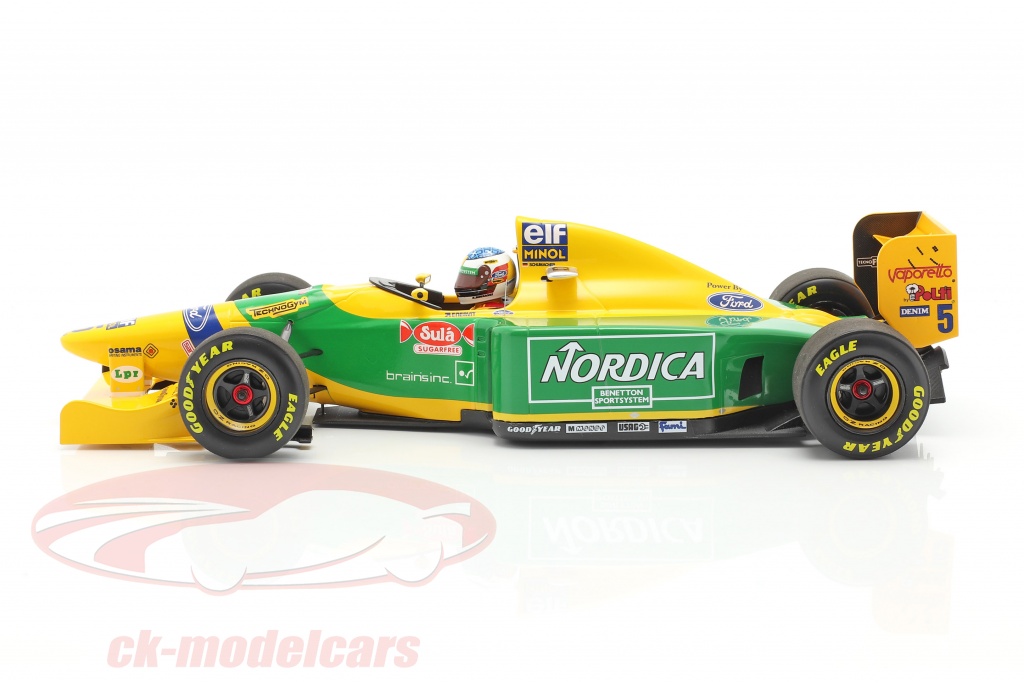 Benetton ford b193 michael schumacher fórmula 1 Portugal 1993 1:18 Minichamps nuevo
