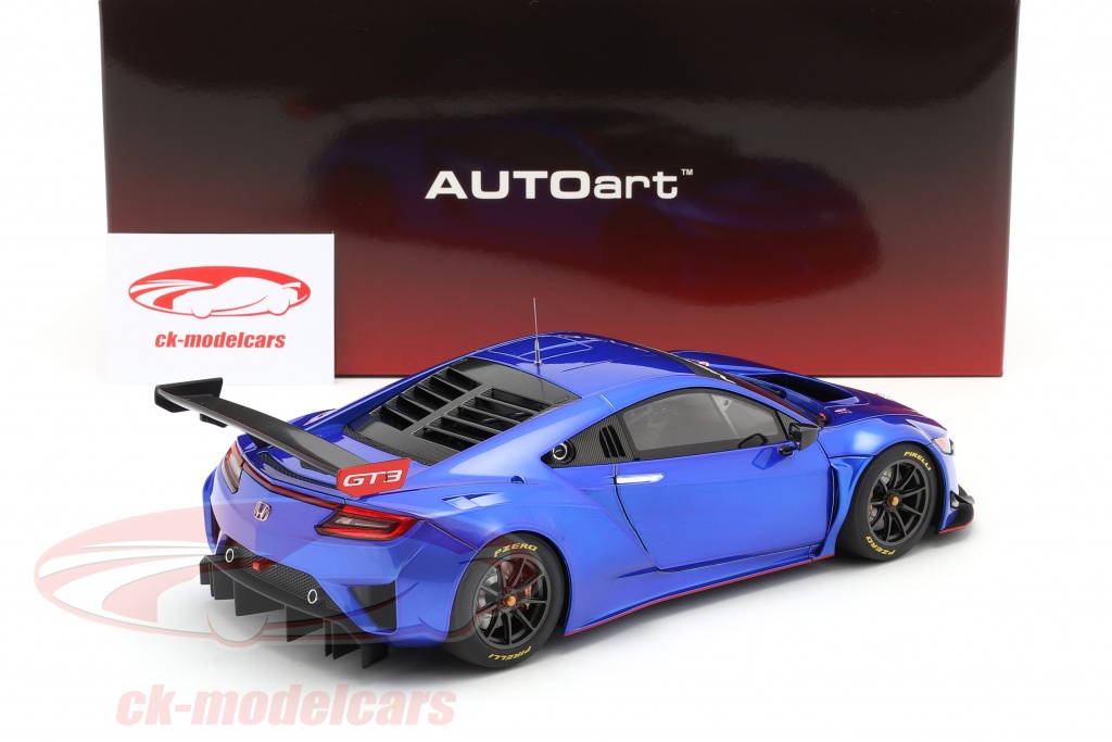 Modèle Réduit Autoart 1:18 Honda NSX GT3 2018 Hyper Blue - Neuf AA81896