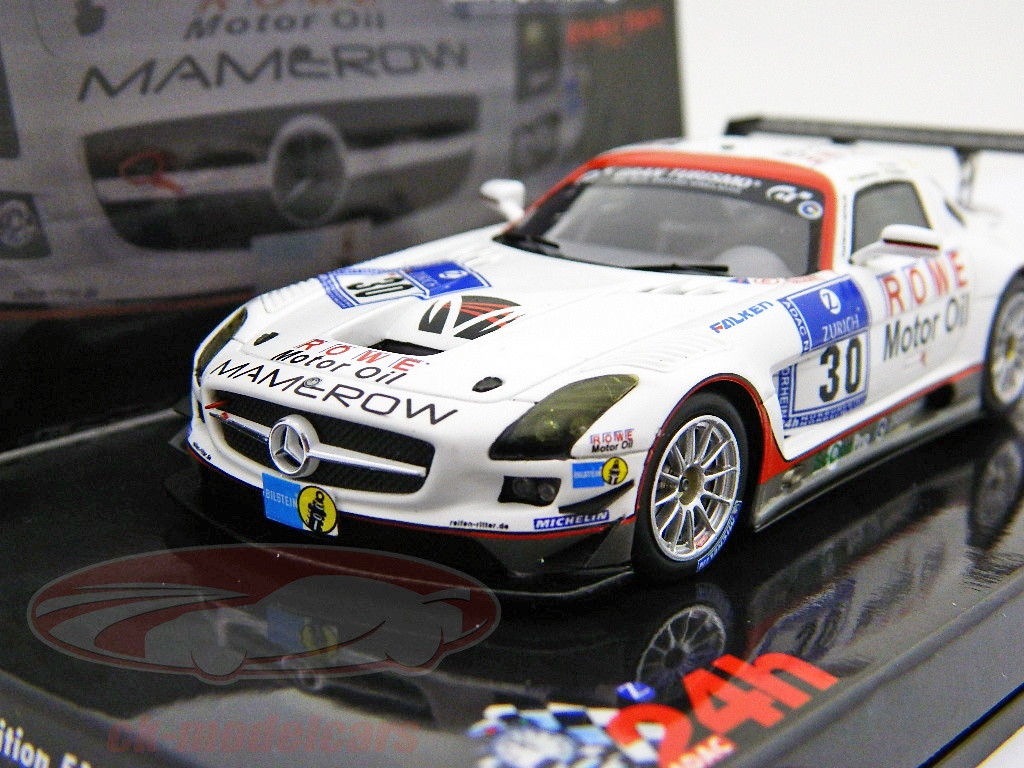 Rowe Racing Sls Amg Minichamps 1:43 Mercedes-Benz SLS AMG GT3 #30 Rowe Racing Mamerow 24h ...