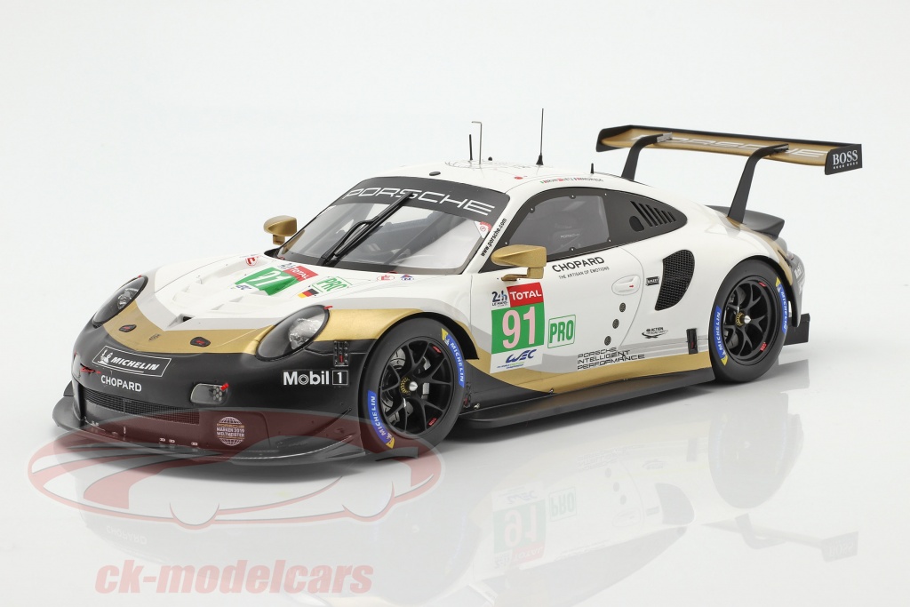 Porsche 911 RSR GTE #91 2e LMGTE Pro 24h LeMans 2019 Porsche GT Team 1:18 Spark