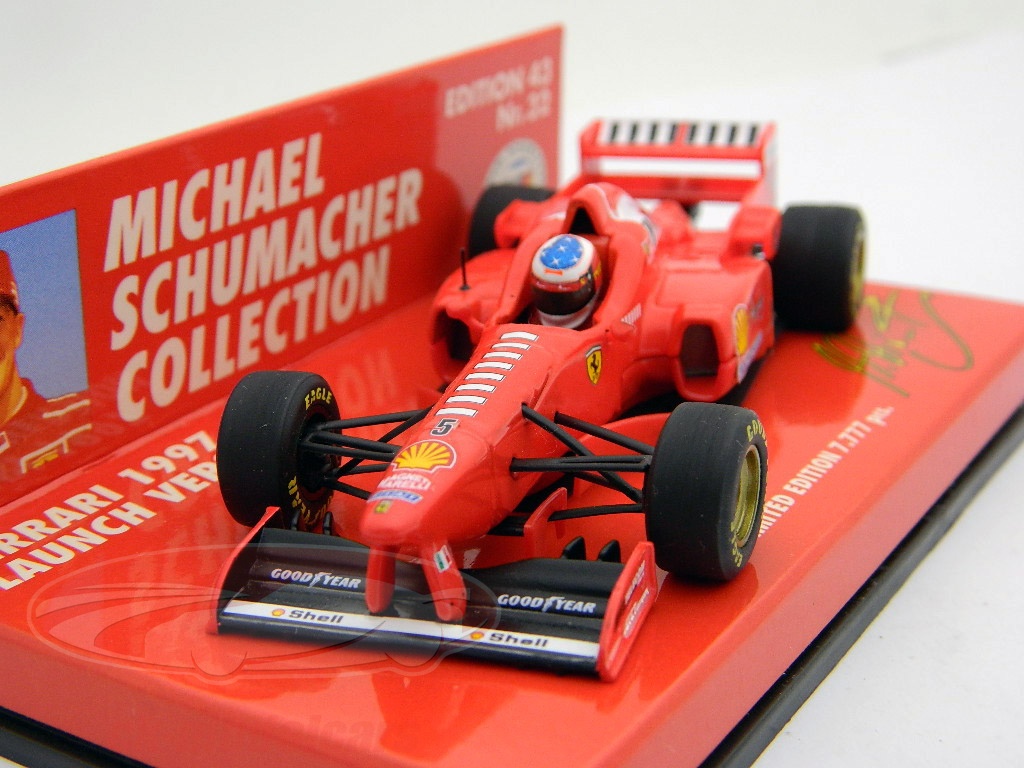 MINICHAMPS F1 1/43 FERRARI 1997 LAUNCH VERSION - MICHAEL SCHUMACHER EUR 51,61 - FR