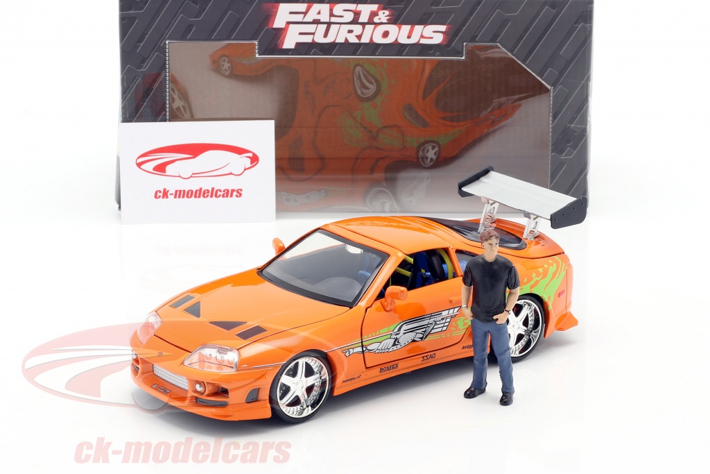 Jadatoys 1:18 Brian's Toyota Supra 1995 Film Fast & Furious  2001  Met Figuur 253206001