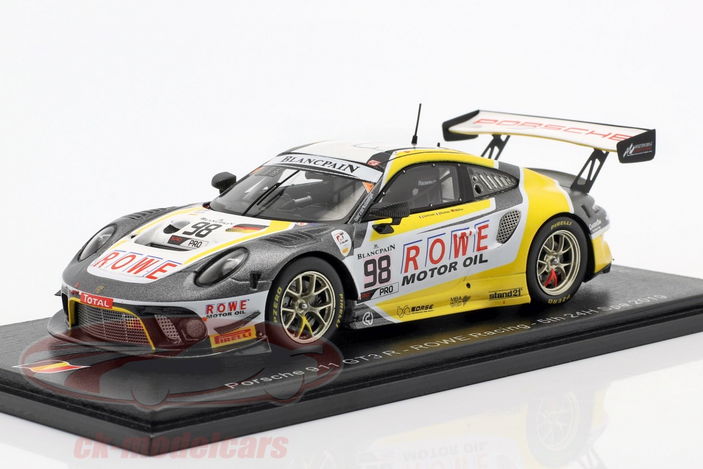 Porsche 911 GT3 R #98 5th 24h Spa 2019 Rowe Racing 1:43 Spark