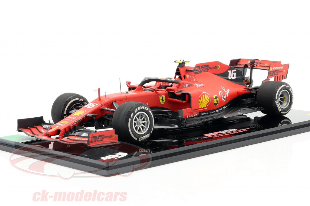 Charles Leclerc Ferrari SF90 #16 优胜者 意大利 GP F1 2019 用 展示柜 1:18 BBR