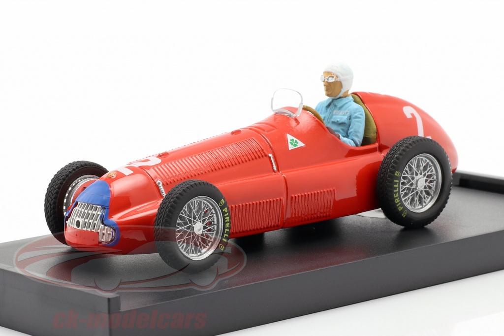 G. Farina Alfa Romeo 158 #2 Weltmeister Großbritannien GP F1 1950 1:43 Brumm