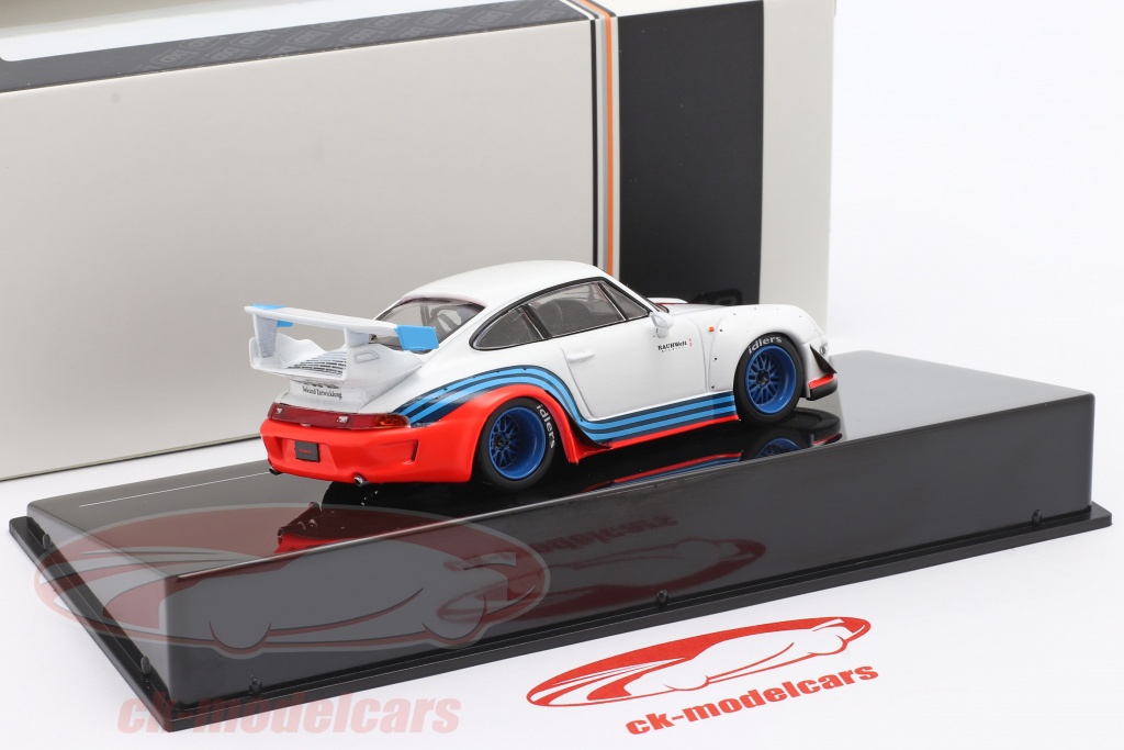 Ixo 1:43 Porsche 911 (993) RWB Rauh-Welt Martini 白色MOC209 模型 