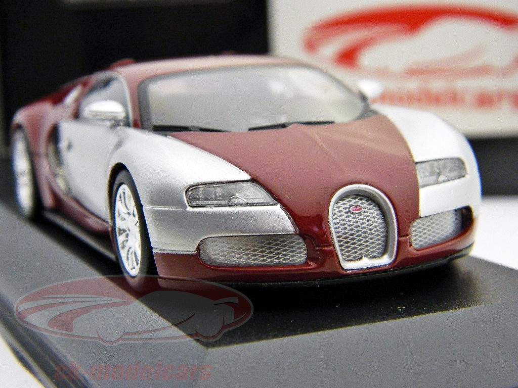 Miniature Minichamps 1/43 - Bugatti Veyron Grand Sport 2009 - Couleur Graphite/Violet - Occasion