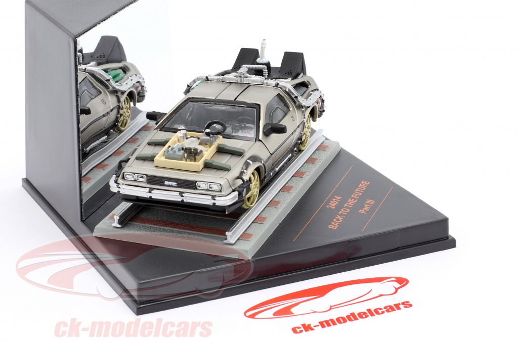 DeLorean DMC12 Retour Vers Le Futur 3 – Vitesse 1/43 – Voiture Miniature Argentée Neuve