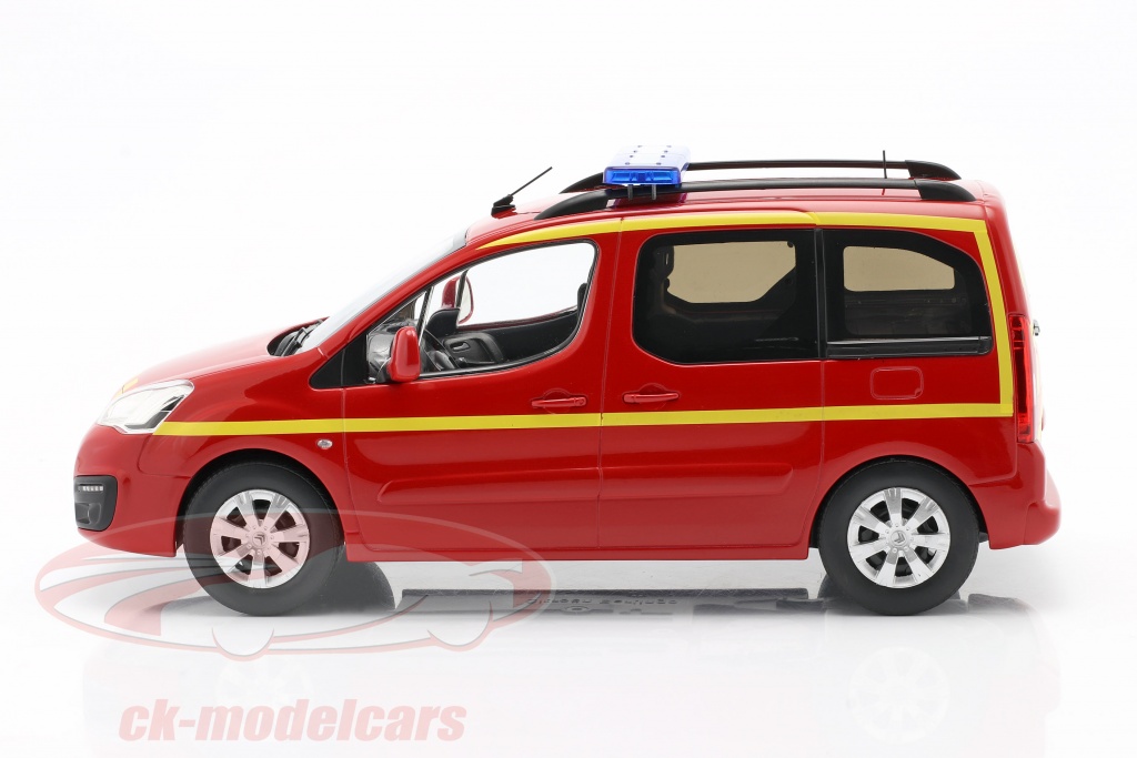 Norev 1 18 Citroen Berlingo Fire Department Year 2017 Red Yellow 181641 Model Car 181641 3551091816416
