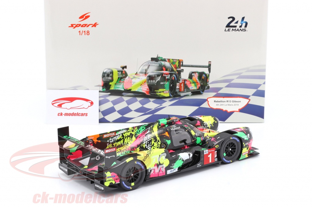 1/43 Art Car Le Mans 4th Place Spark Rebellion R13 Gibson #1 2019 Le Mans 24h 4th LMP1 Revelion Gibson Oreca RocketByz