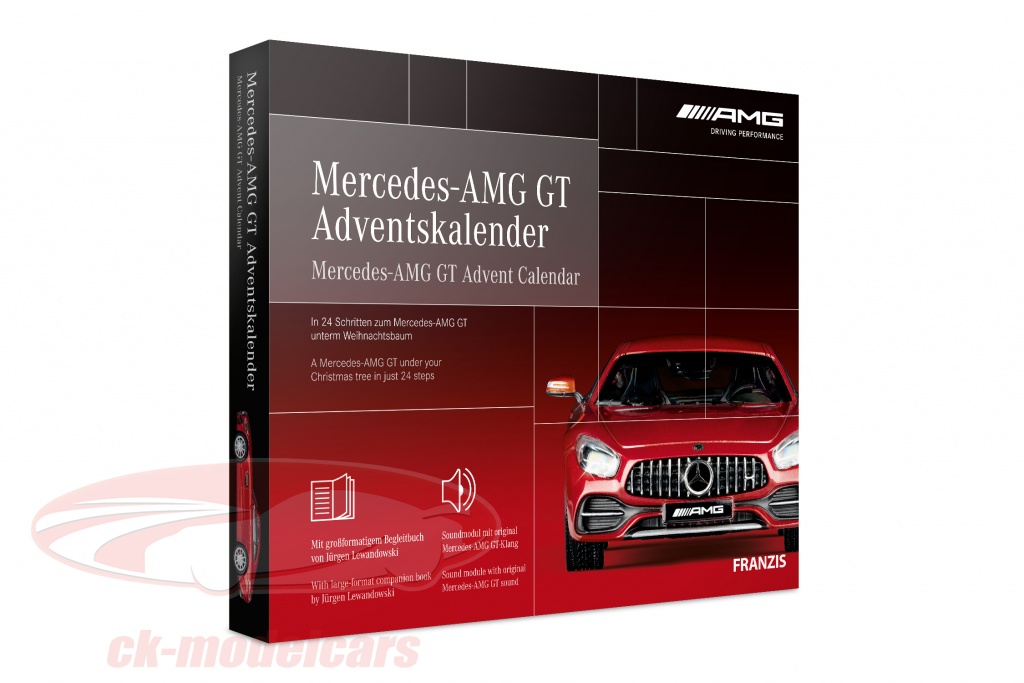 Mercedes-AMG GT calendrier de l'Avent: Mercedes-Benz AMG GT rouge 1:43 Franzis