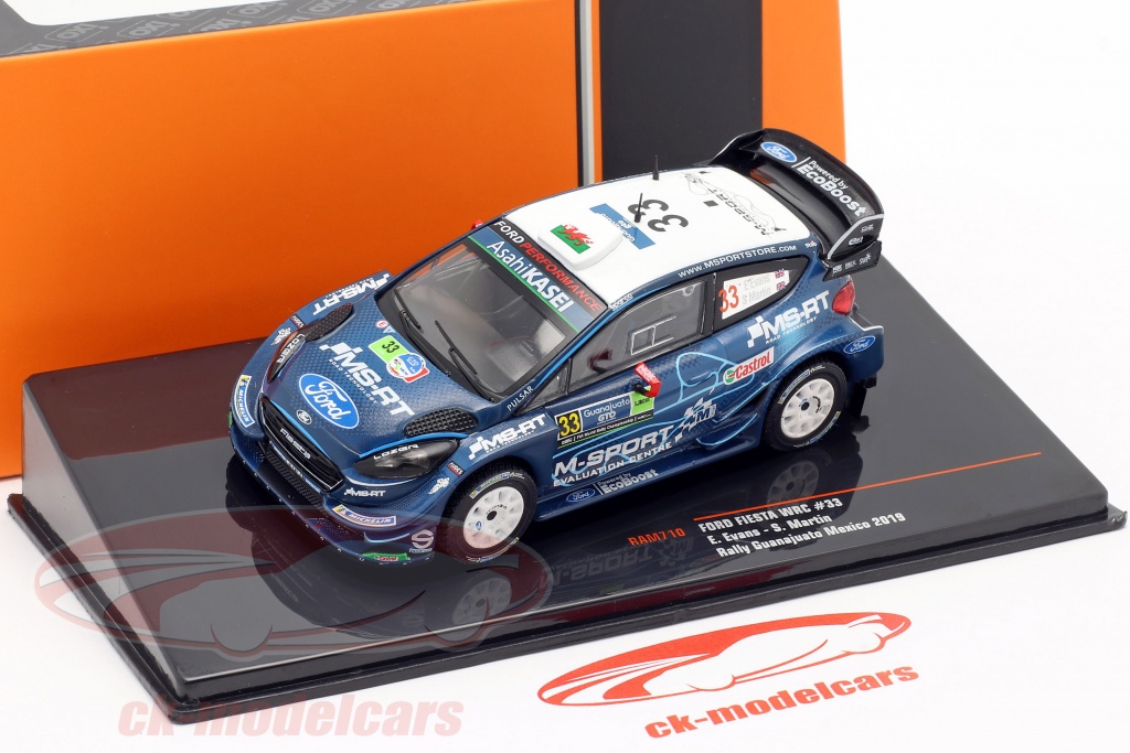 Ixo 1 43 Ford Fiesta Wrc 33 3rd Rallye Guanajuato Mexico 19 Evans Martin Ram710 Model Car Ram710