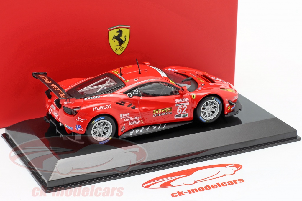 Bburago 1:43 Ferrari 488 GTE #62 7th 24h Daytona 2017 Fisichella 