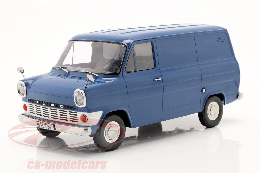Ford Transit MK1 Van Anno di costruzione 1965 blu 1:18 KK-Scale