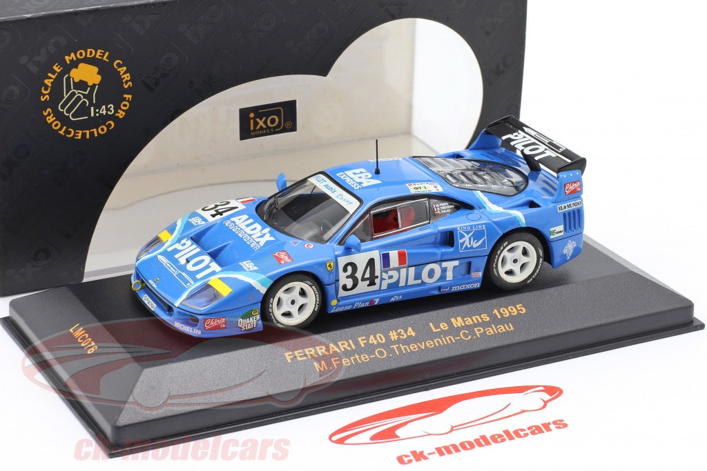 Miniature Ixo 1/43 - Ferrari F40 N°41 Aux 24 Heures Du Mans 1995 - Réf 450